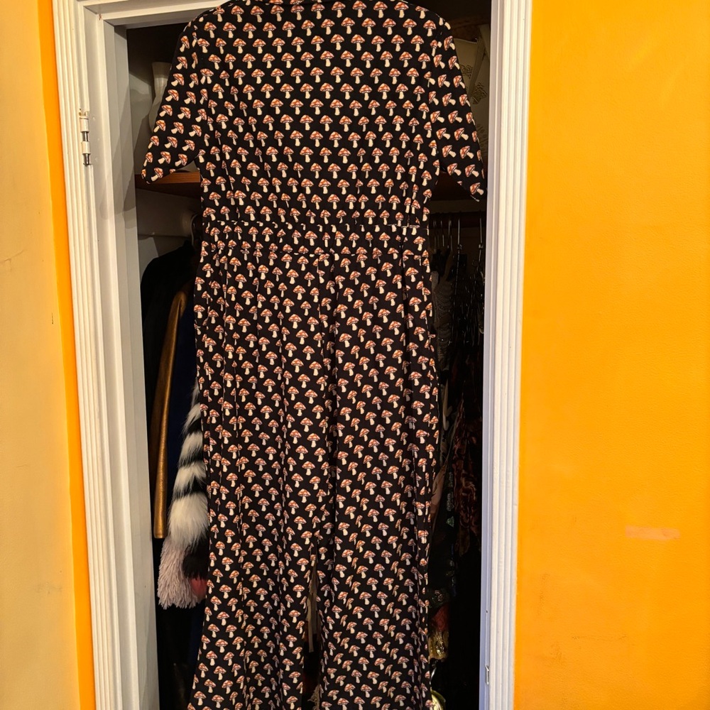 NWT Corduroy Mushroom Print Jumpsuit - Picture 7 of 9